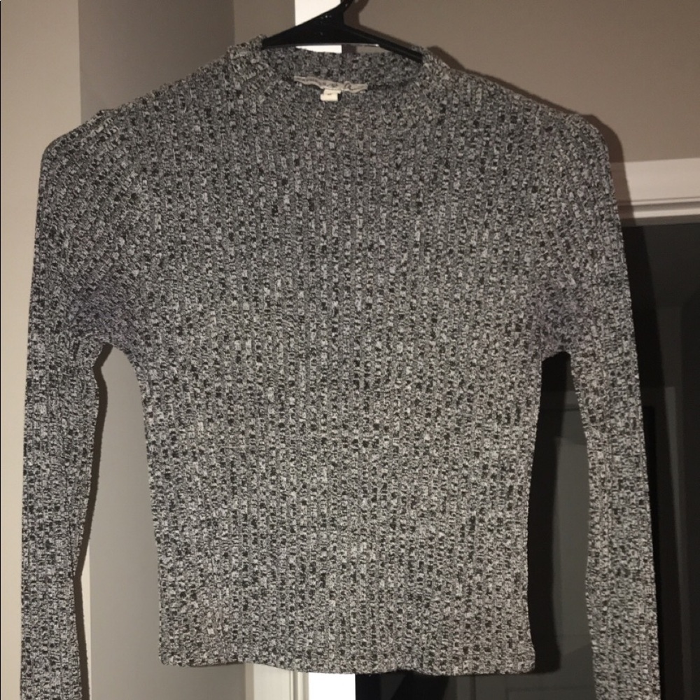 Express Crop Long Sleeve Sweater